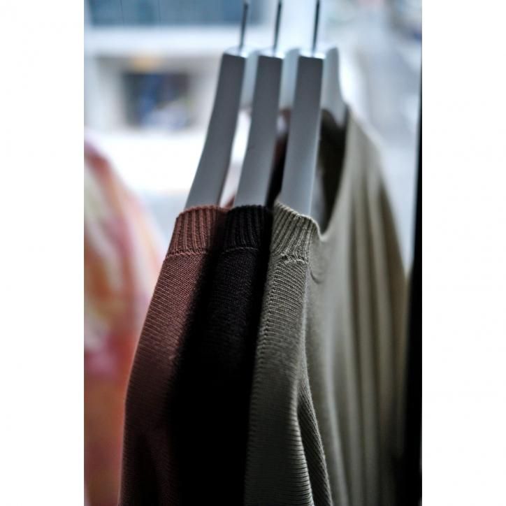 Olde H & Daughter SILK PLAIN STICH CREW NECK LONG SLEEVE