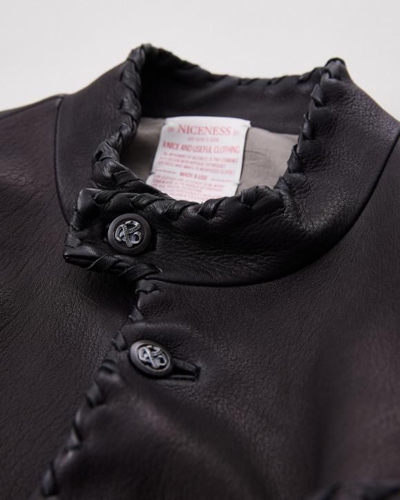 25SS NICENESS SIMONON ディアスキン　レザージャケット　L 25SS NICENESS SIMONON ディアスキン レザージャケット L - メルカリ
