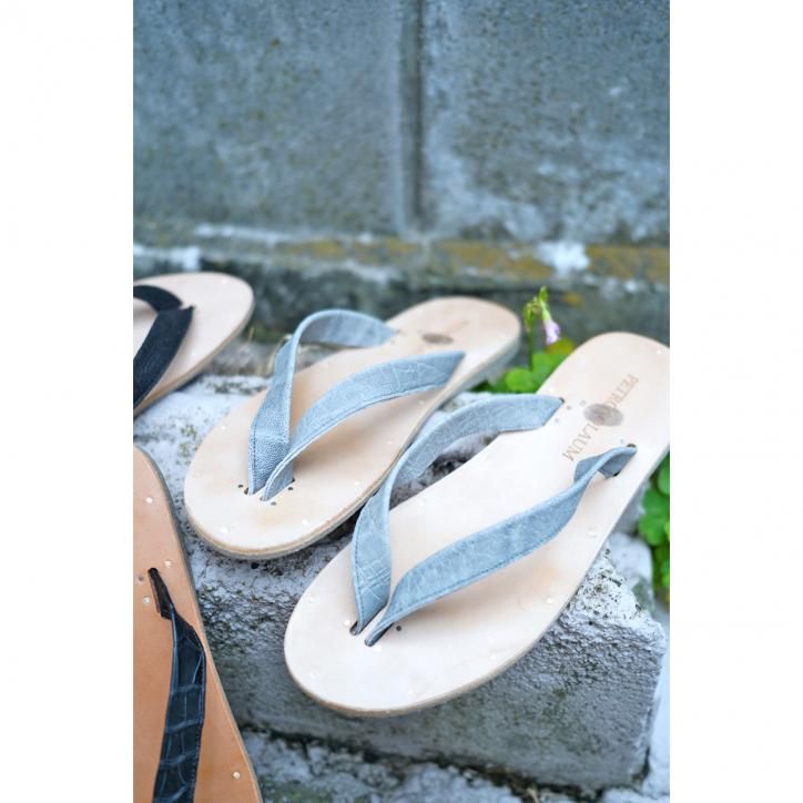 petrosolaum ペテロオラウム クロコダイル b-sandals PETROSOLAUM - B-Sandal(CROCODILE) | Salty