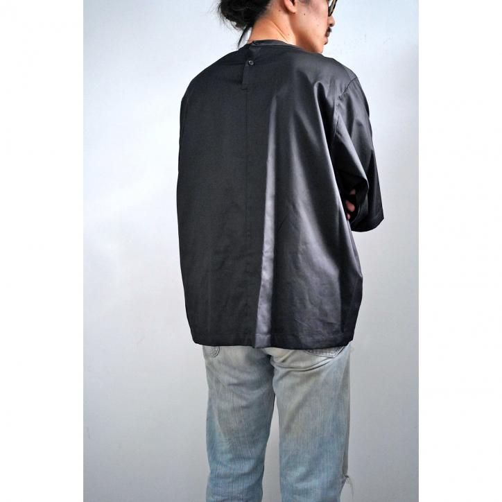 nonnotte DRAPING HALF SLEEVE PULLOVER SHIRT