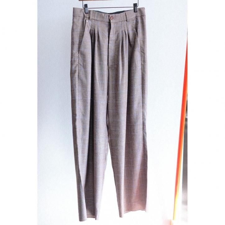 BLESS n°/ブレス】3040 Ultrawide Pleated Grey Blue Checks