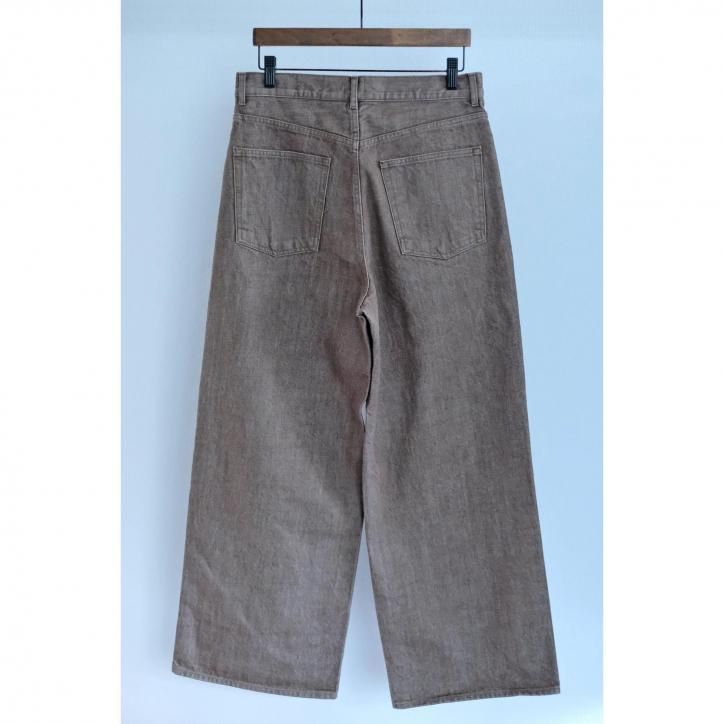 ぶらうん BISOWN/ビソウン】【25FW】BISOWN WIDE DENIM BROWN BLEACH