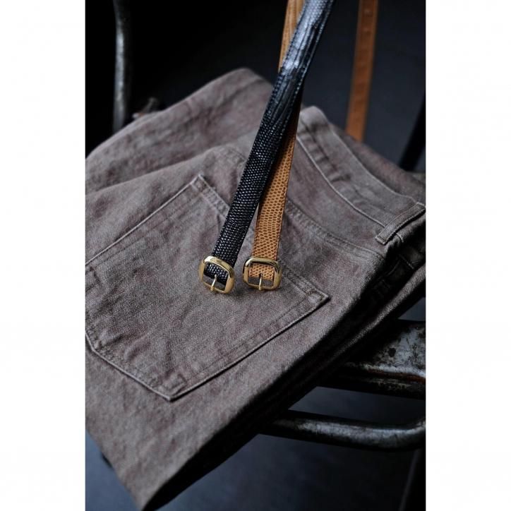 ぶらうん BISOWN/ビソウン】【25FW】BISOWN WIDE DENIM BROWN BLEACH