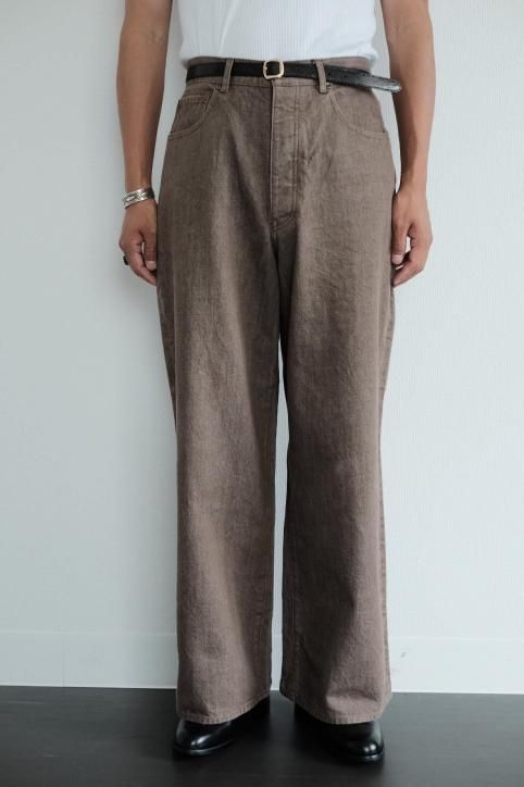 BISOWN/ビソウン】【25FW】BISOWN WIDE DENIM BROWN BLEACH