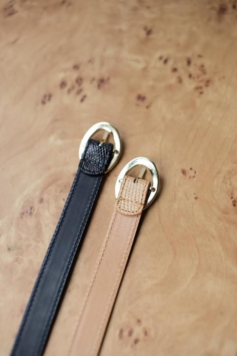 BISOWN ビソウン LIZARD OVAL BELT ベルト BISOWN(ビソウン)/LIZARD OVAL BELT – peau de l'Ours