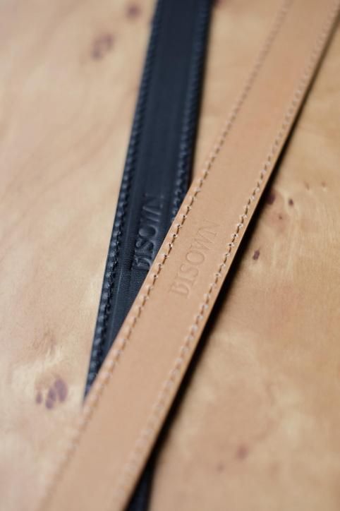 BISOWN/ビソウン】【25FW】LIZARD OVAL BELT BLACK