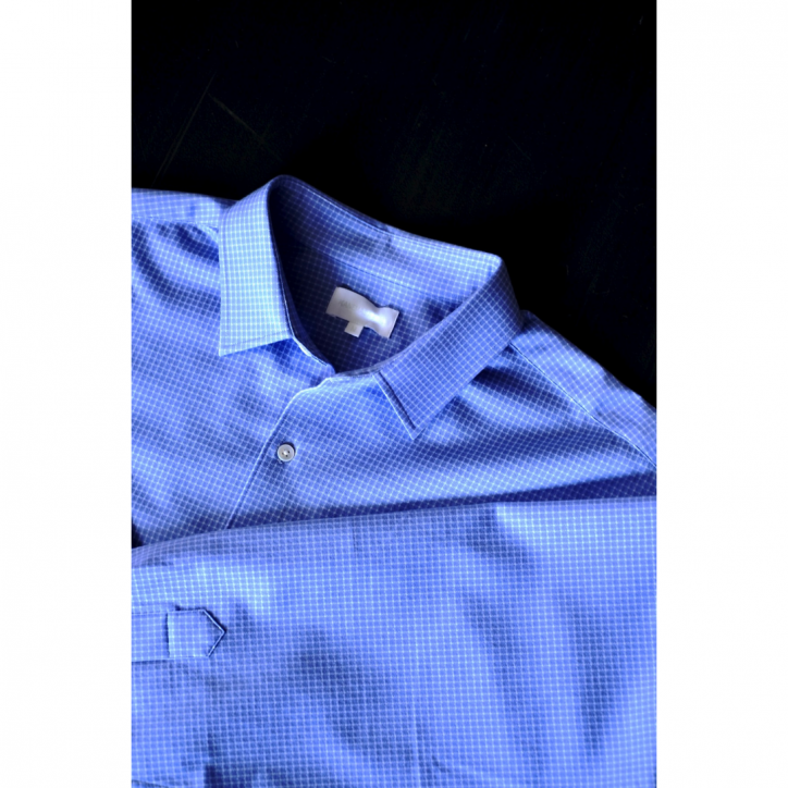 LAST ONEۡKANEMASA PHIL./ͥޥե36G Atmosphere Check Shirt Purple