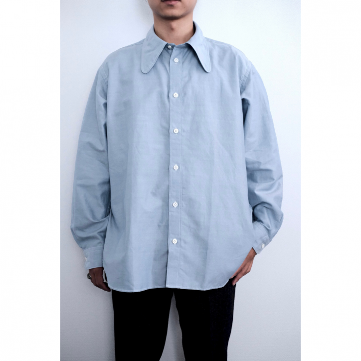 M's braque/ॺ֥åۡ25FWDOG EAR COLOR SHIRT SAX BLUE֥졼