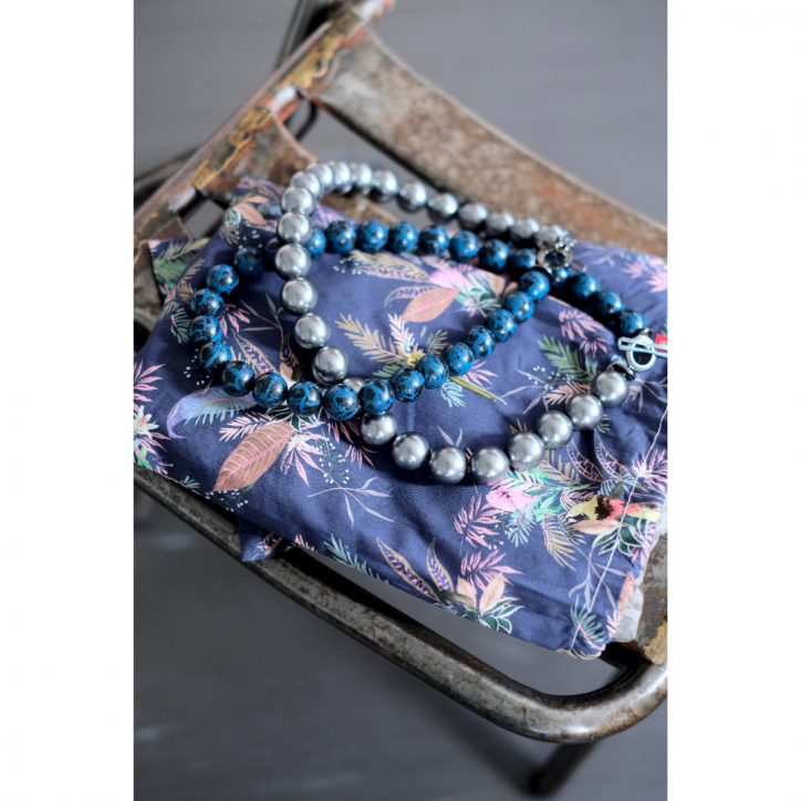 M's braque/ॺ֥åۡ25FWDEADSTOCK BEADS SEPARABLE NECKLACE SYNTHETIC RESIN&METAL