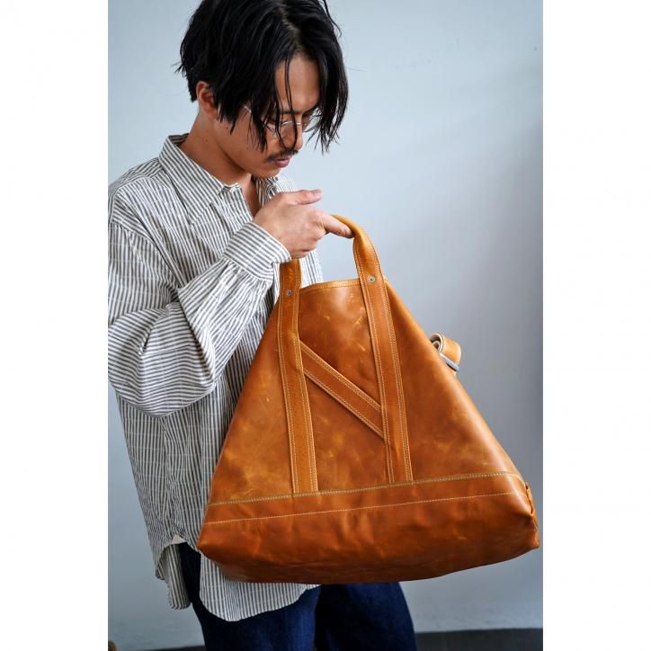 NICENESS トートバッグ NICENESS / L.LESH SHOULDER TOTE BAG - CANVAS (natural
