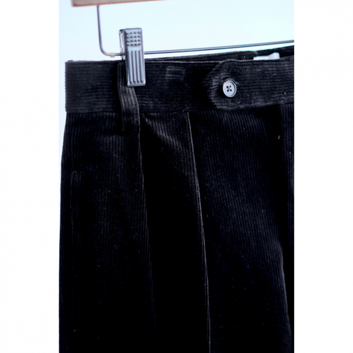タグあり⭐︎BRIEFING コーデュロイブラックパンツ BISOWN/ビソウン】【25FW】CORDUROY 2TUCK WIDE TROUSERS BLACK