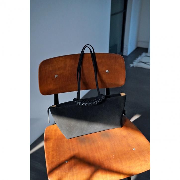 SAGAN VIENNA/ʡPAZAR TOTE BOAT SUEDE BLACK