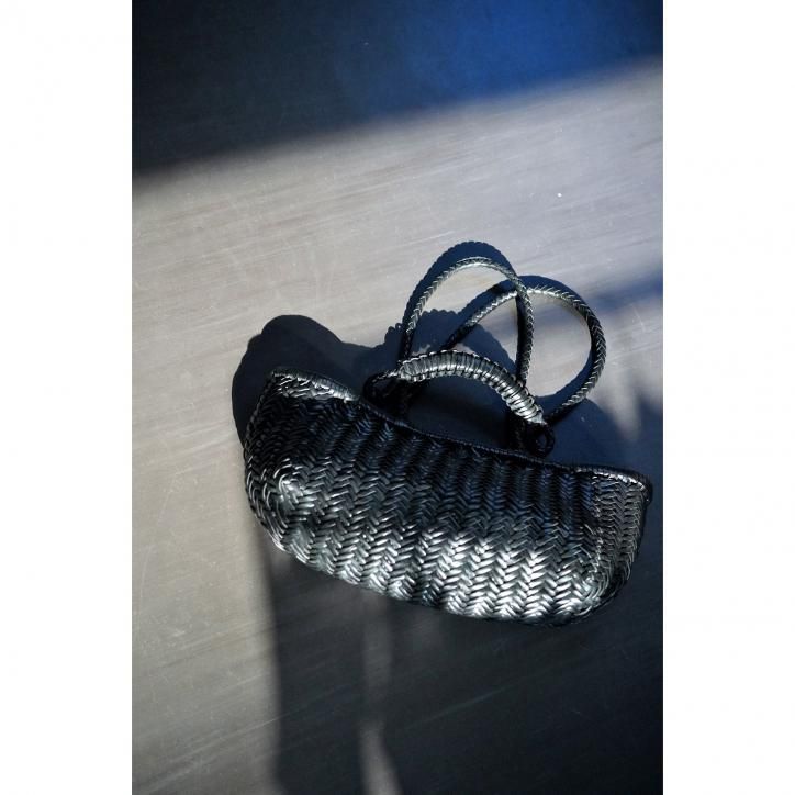 LAST ONEۡSAGAN VIENNA/ʡPAZAR TOTE BOAT WOVEN BLACK