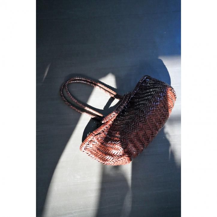 LAST ONEۡSAGAN VIENNA/ʡPAZAR TOTE BOAT WOVEN BROWN