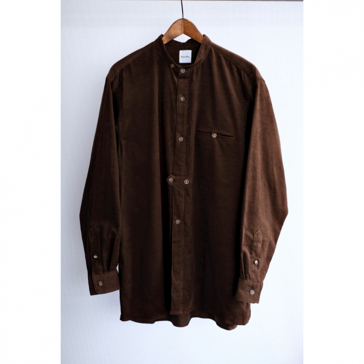 9/22 12:00~ۡBISOWN/ӥۡ25FWLIGHT CORDUROY TYROLEAN SHIRTS BROWN
