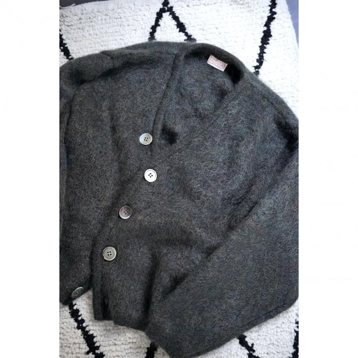 KOOKY ZOO  JUVENILE MOHAIR CARDIGAN KHAKI