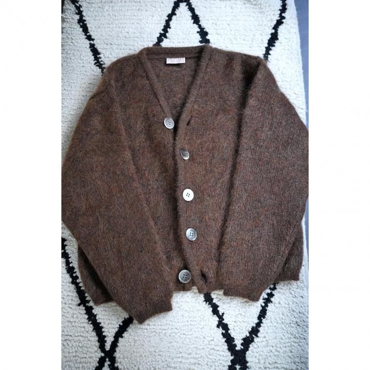 KOOKY ZOO  JUVENILE MOHAIR CARDIGAN BROWN