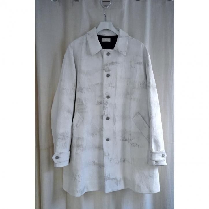 Nomàt/Υޥå Cotton White Painted Car Coat