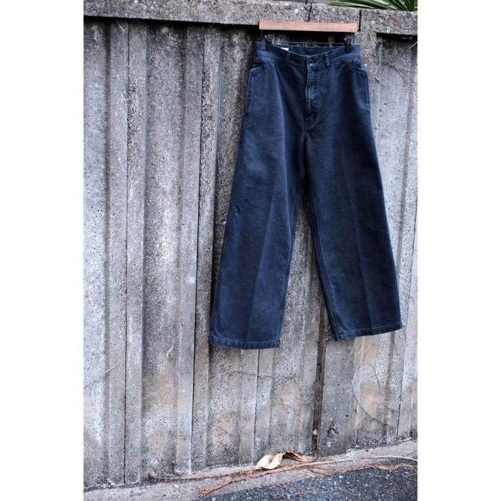 10/5 21:00-ۡLAST ONEۡSARTO/ȡۡ25AWCANVAS WIDE PANTS/BLACK