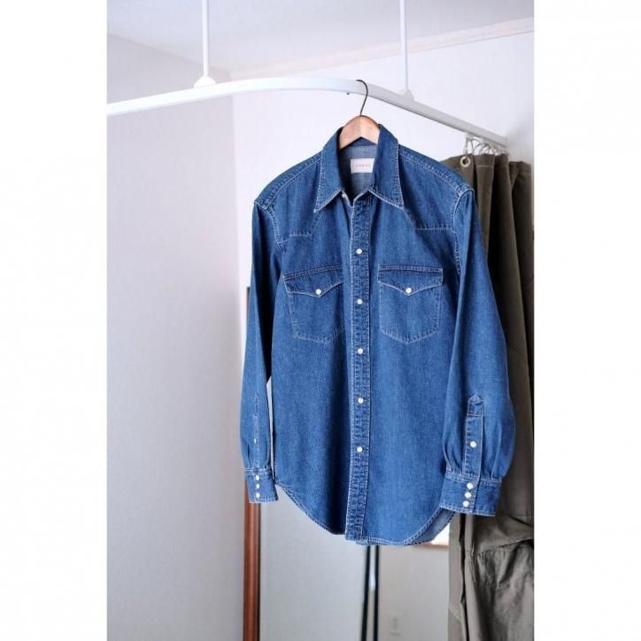 10/5 21:00-ۡLAST ONEۡSARTO/ȡۡ25AWWESTERN SHIRTS/WASHED INDIGO