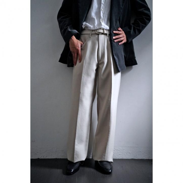 La favola BAGGY PANTS WOOL IVORY