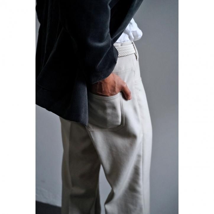 La favola BAGGY PANTS WOOL IVORY