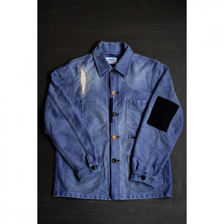 【別注】【HANS/ハンス】【25FW】モールスキンワークジャケット NAVY/SIZE3