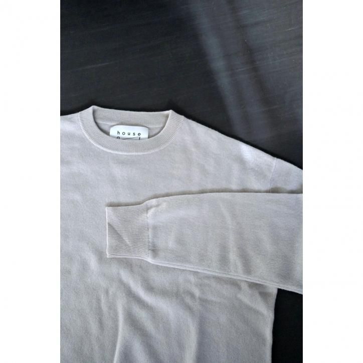 10/25 12:00~ۡhouse of naked/ϥ֥ͥåɡINNER MONGOLIAN CASHMERE CREW NECK KNIT IVORY