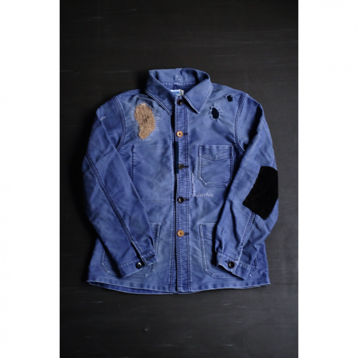【別注】【HANS/ハンス】【25FW】モールスキンワークジャケット NAVY/SIZE3