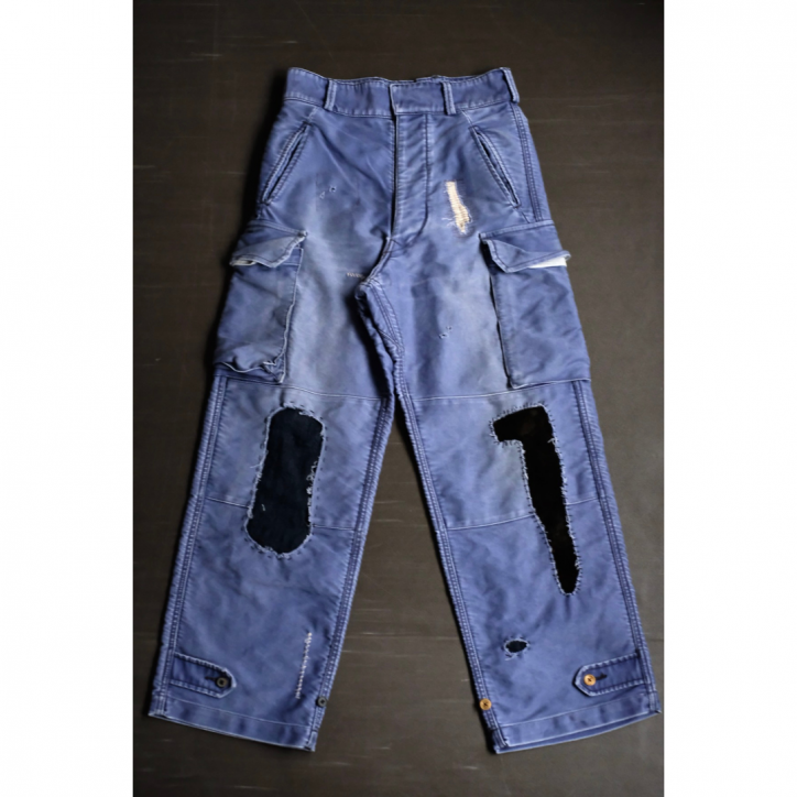 【別注】【HANS/ハンス】【25FW】モールスキンカーゴパンツ NAVY/SIZE2