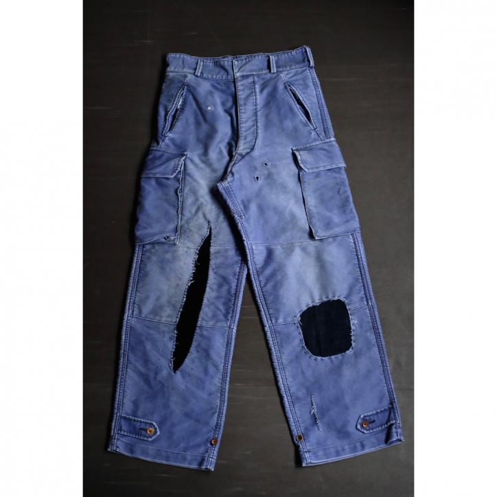 【別注】【HANS/ハンス】【25FW】モールスキンカーゴパンツ NAVY/SIZE3
