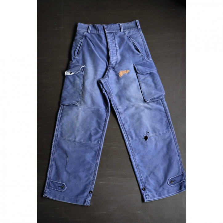 【別注】【HANS/ハンス】【25FW】モールスキンカーゴパンツ NAVY/SIZE3