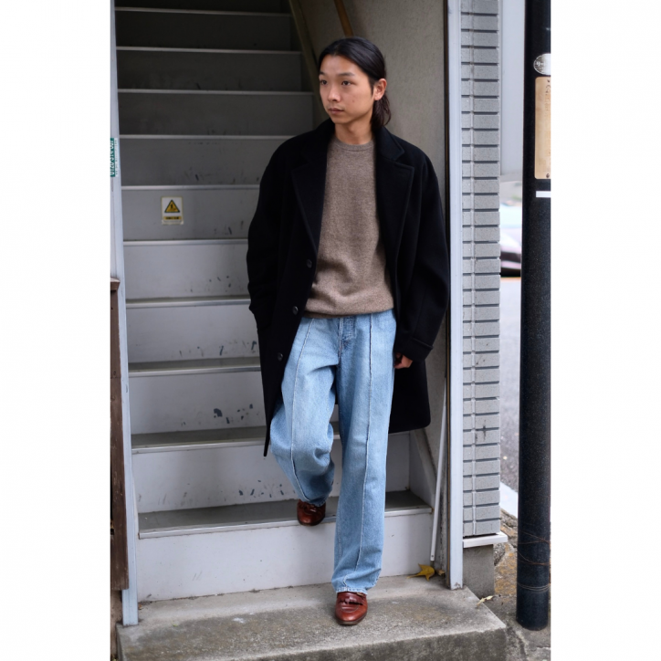 I am dork / アイアムドーク】TAILOR BOX COAT BLACK-kiretto