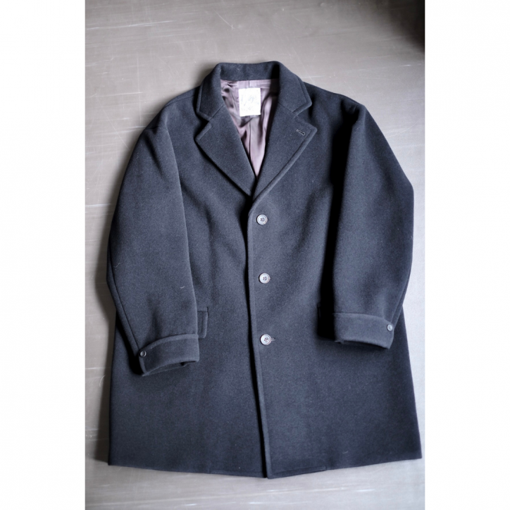 I am dork / ɡTAILOR BOX COAT BLACK