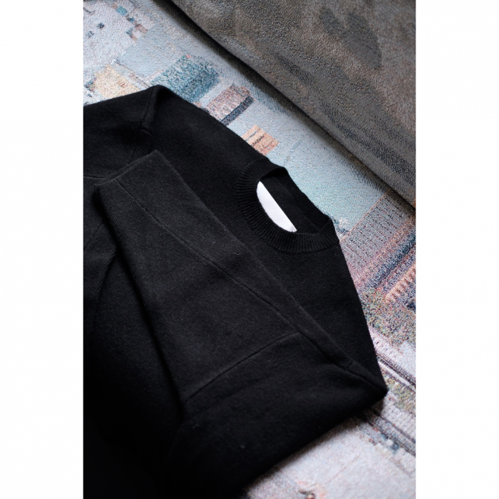 nonnotte/ΥΥåȡۡ25AWDraping C/N Pullover Deep Black