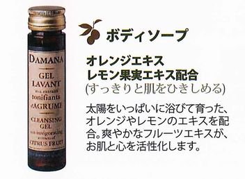 DAMANA アースアンドサン ボディソープ 40mlボトル | 自然の恵みとリスペクト - アメニティグッズ、ホテル用品販売・通販｜株式会社オキナ販売