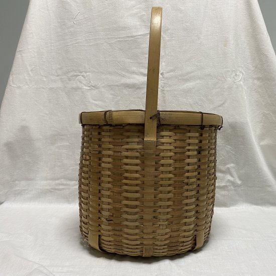 竹製 持ち手つき籠 湯かご - 古道具 koracco