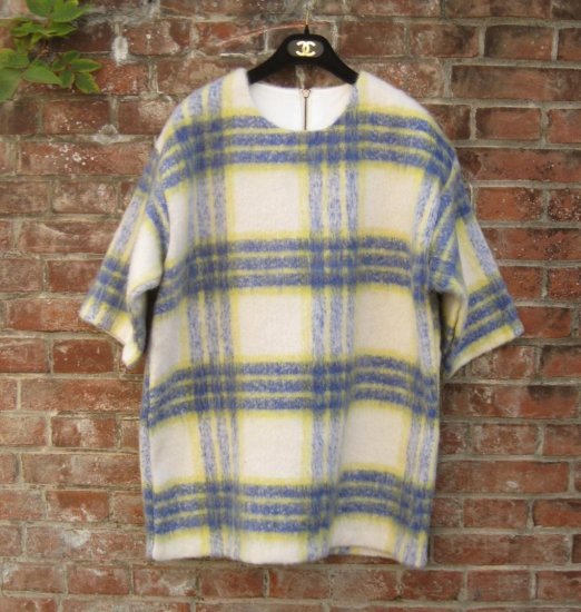 TheDelight CHEK WOOL ONE PIECE（チェック　ウール　ワンピース）YELLOW - vintage & select  shop The Delight shop