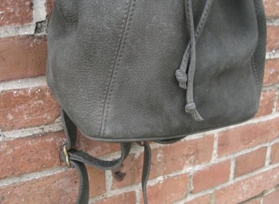 COACH VINTAGE スエード レザー ミニリュックサック グレー