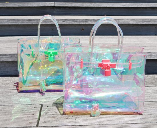 TheDelight AURORA CLEAR BIRKIN BAG　オーロラ　クリア　バーキン　バッグ - vintage & select  shop The Delight shop