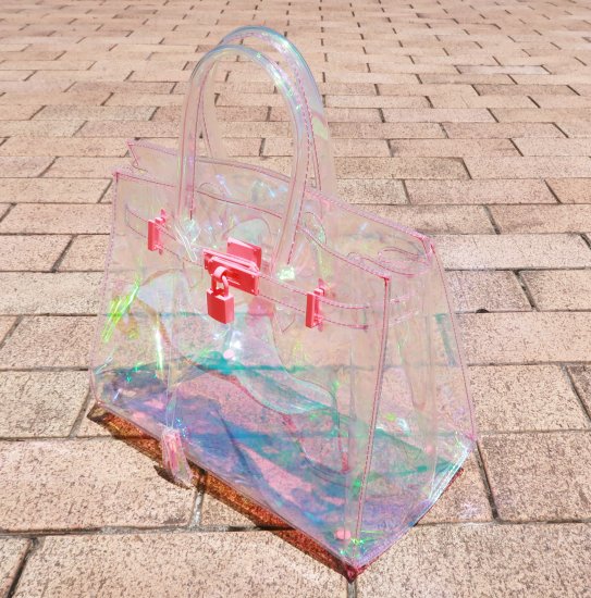 TheDelight AURORA CLEAR BIRKIN BAG オーロラ クリア バーキン バッグ ...