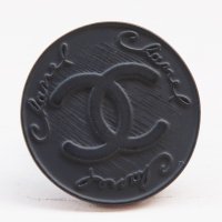 871 CHANEL（ヴィンテージ　シャネル）COCOマーク　デザイン　ボタン　ブラック