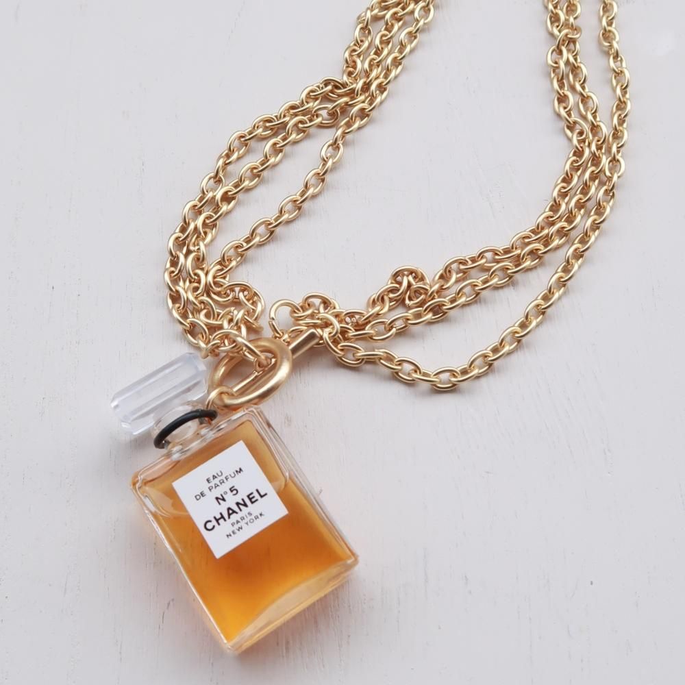 CHANEL vintage （シャネル　ヴィンテージ）PERFUME BOTTLE CHAIN NECKLESS 香水瓶 チェーン ネックレス -  vintage u0026 select shop The Delight shop