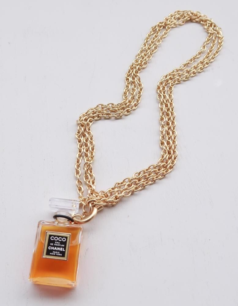 CHANEL vintage （シャネル　ヴィンテージ）PERFUME BOTTLE CHAIN NECKLESS 香水瓶 チェーン ネックレス -  vintage u0026 select shop The Delight shop