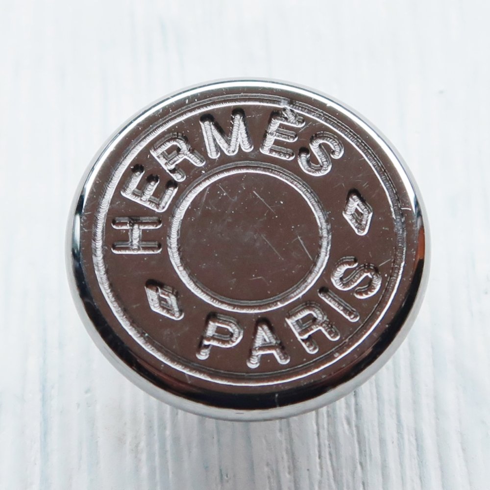 1048 HERMES（ヴィンテージ　エルメス） セリエ　マーク　スナップボタン　シルバー - vintage & select shop The  Delight shop