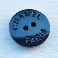 1085-1 CHANEL（ヴィンテージ　シャネル） COCOマーク　ボタン　ブラック