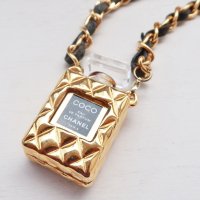 CHANEL vintage ʥͥ롡ơMATERASSE PERFUME BOTTLE NECKLESS ޥȥå  쥶 ͥå쥹COCO