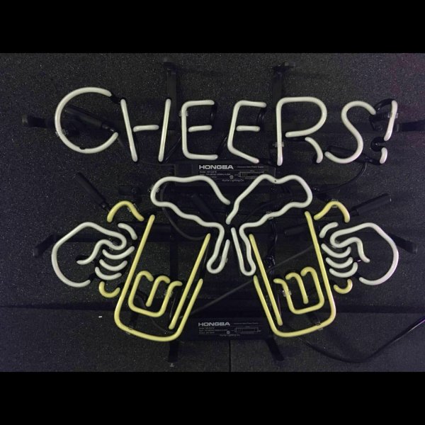 ネオンサイン 乾杯 CHEERS NEON SIGN ネオン看板 BEER BAR ホテル 喫茶店クラブ及び娯楽場所 インテリア 雑貨