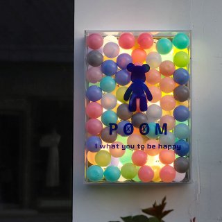 Ocean ball transparent acrylic luminous billboard light box sign customization