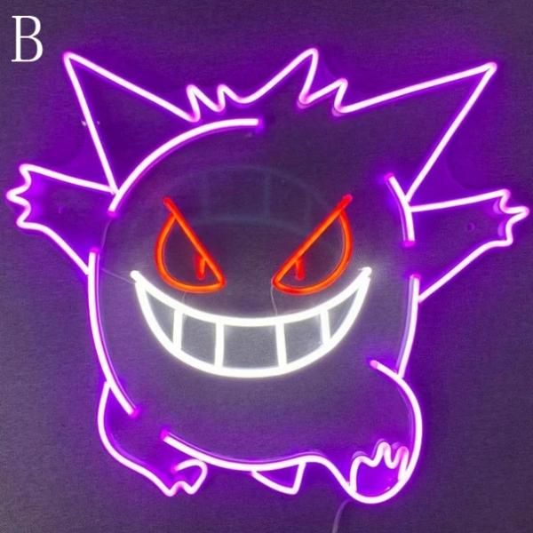 LEDネオンライト Gengar Neon Signs 室内装飾 LEDネオンサイン